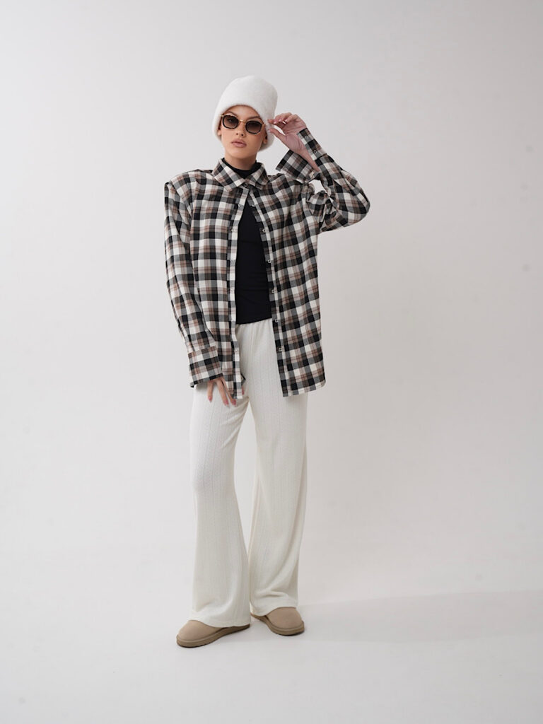 L O R O cream spodnie